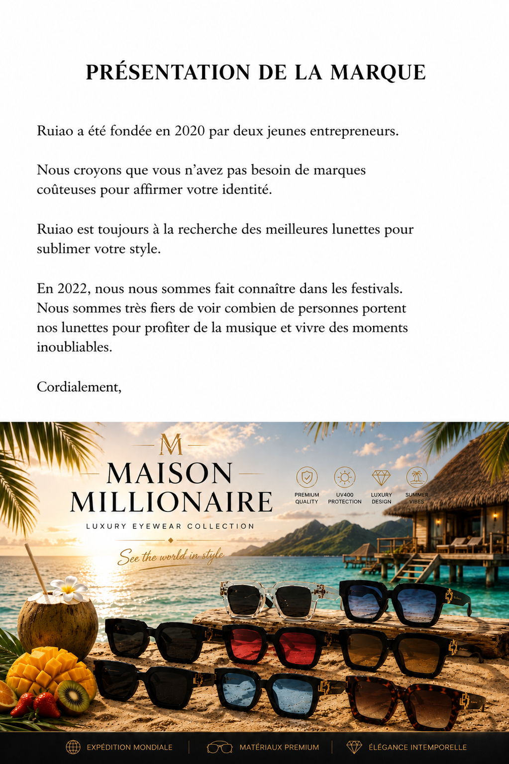 Lunettes Maison Millionnaire