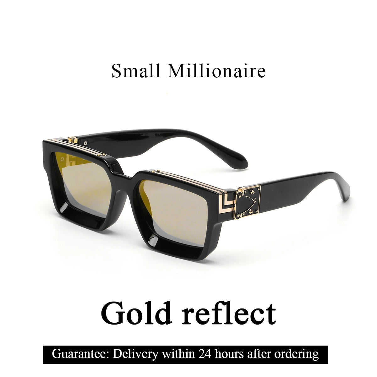 Retro Black Millionaire Shades Luxury Sunglasses 2026 for Men Designer Famous Brand Square Sun Glasses Man Women Sunglass