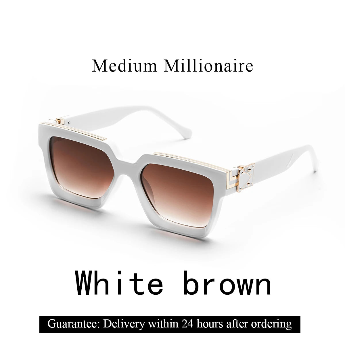 Retro Black Millionaire Shades Luxury Sunglasses 2026 for Men Designer Famous Brand Square Sun Glasses Man Women Sunglass