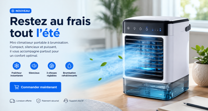 ClimaFresh-Mini Climatiseur portable