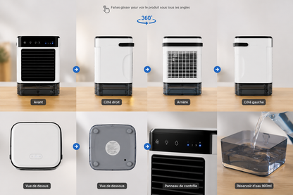 ClimaFresh-Mini Climatiseur portable