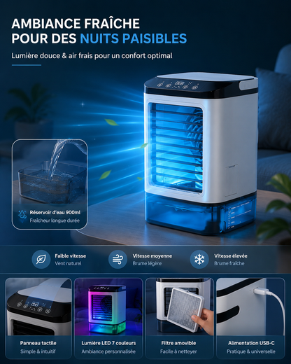 ClimaFresh-Mini Climatiseur portable