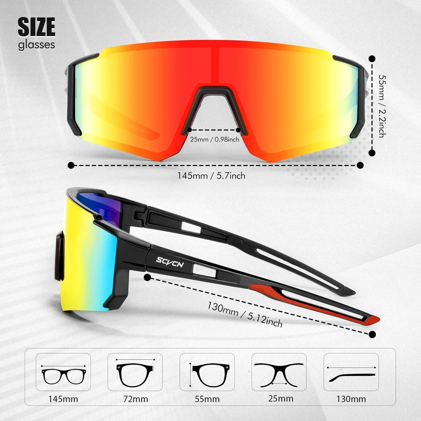 Snow Sunglasses Hiking Eyewear Outdoor Cycling for Women Men MTB Bike Glasses Sports Mountain Cycling UV400 Skiing Goggles