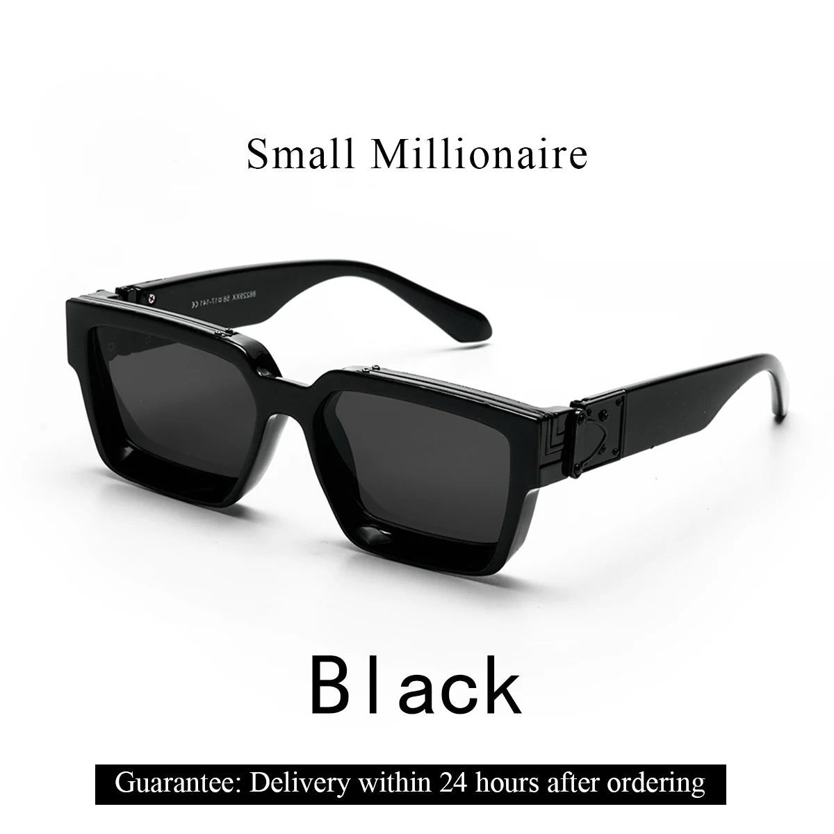 Retro Black Millionaire Shades Luxury Sunglasses 2026 for Men Designer Famous Brand Square Sun Glasses Man Women Sunglass