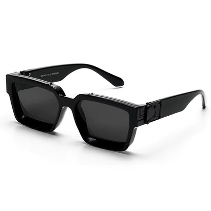 Retro Black Millionaire Shades Luxury Sunglasses 2026 for Men Designer Famous Brand Square Sun Glasses Man Women Sunglass